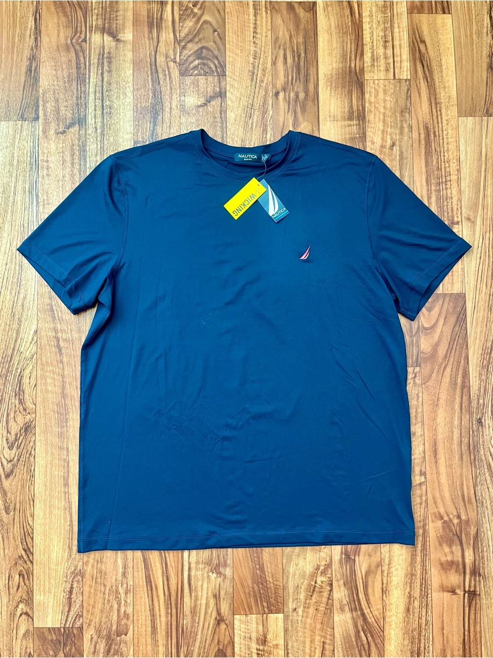 Nautica men's dark navy slim fit short sleeve crewneck t-shirt - Picture 2 of 7